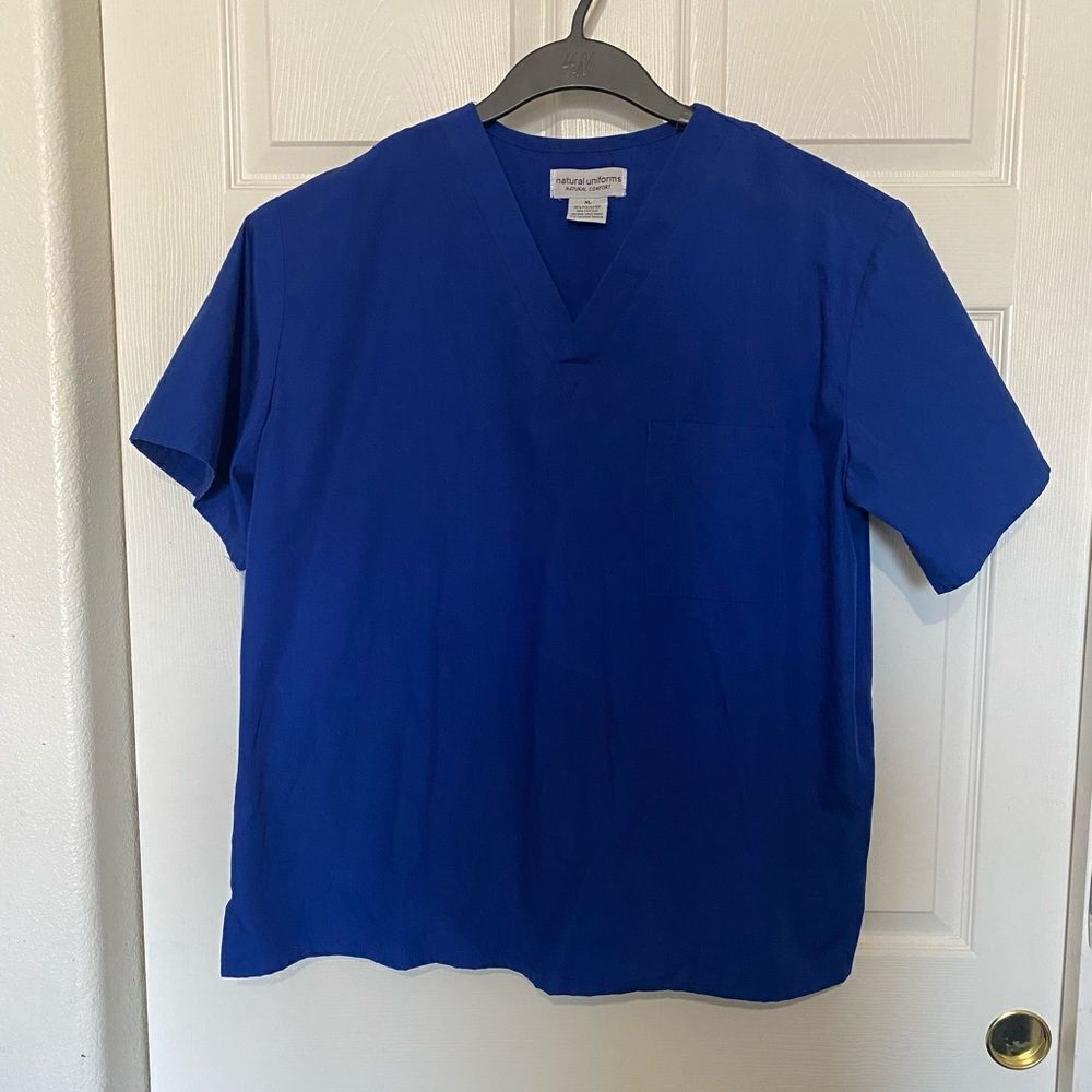 WonderWink Royal Blue V-Neck Medical Scrub Top